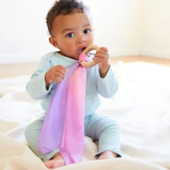 Sarah's Silks Silk & Wood Baby Teethers-Blossom Baby Teethers