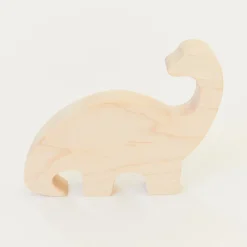 Sarah's Silks Wooden Animals-Complete Wooden Dinosaur Set