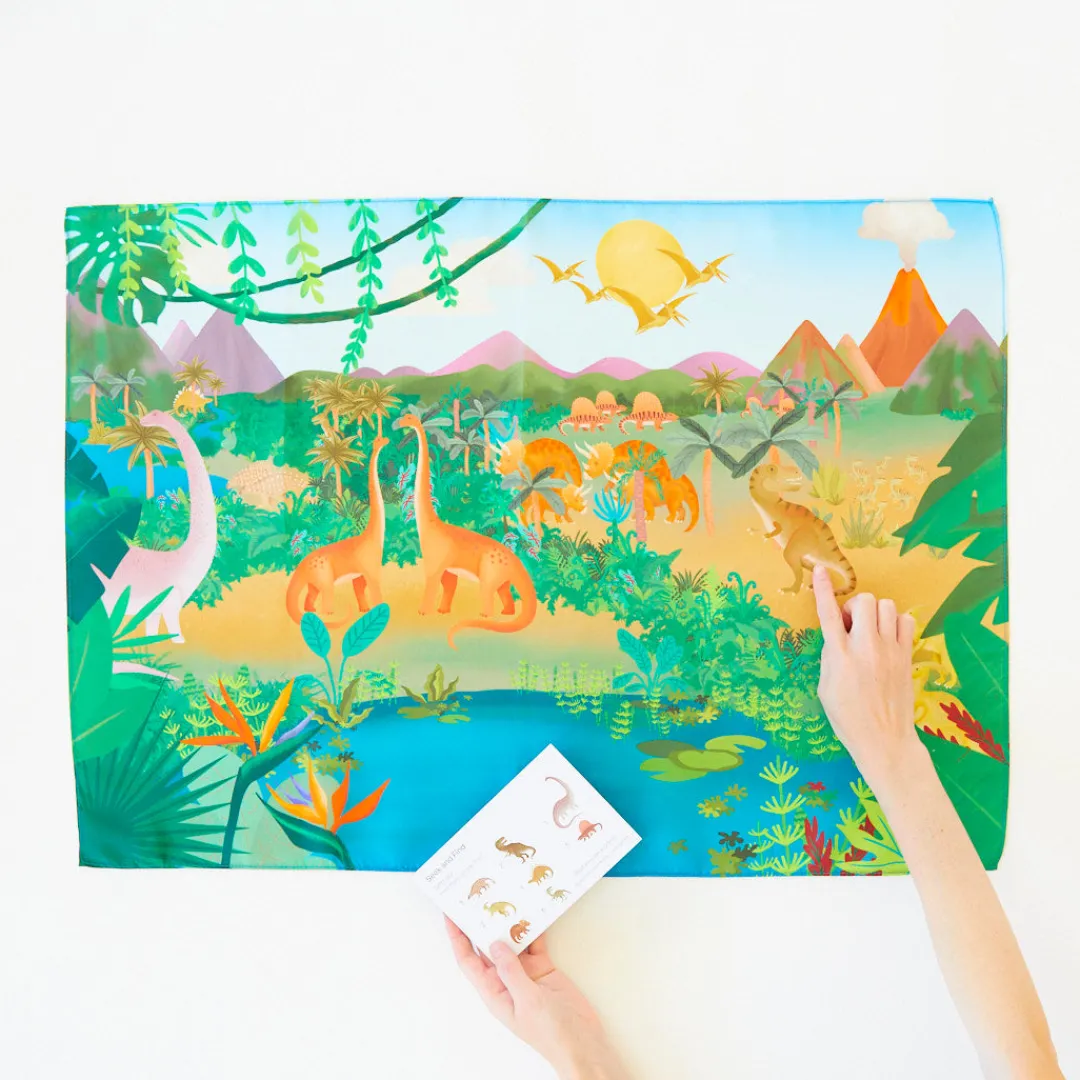 Sarah's Silks Seek & Find Playsilks-Dinosaur Land Seek & Find Playsilk