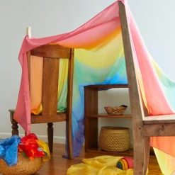 Sarah's Silks Double Playsilks|Rainbow Party-Double Rainbow Playsilk