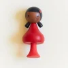 Sarah's Silks Clicques Handmade Wooden Dolls-Ebony