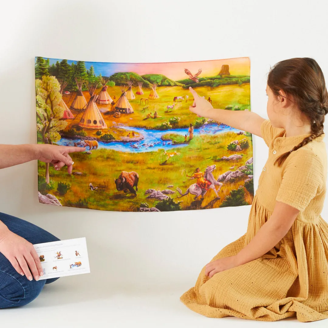 Sarah's Silks Seek & Find Playsilks|Storytelling Playsilks-Lakota Storytelling Playsilk