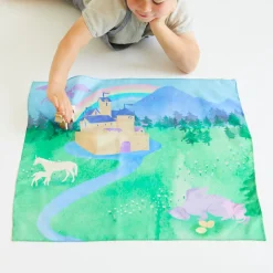 Sarah's Silks Rainbow Unicorn Party-Magical Creature Small World Play Set