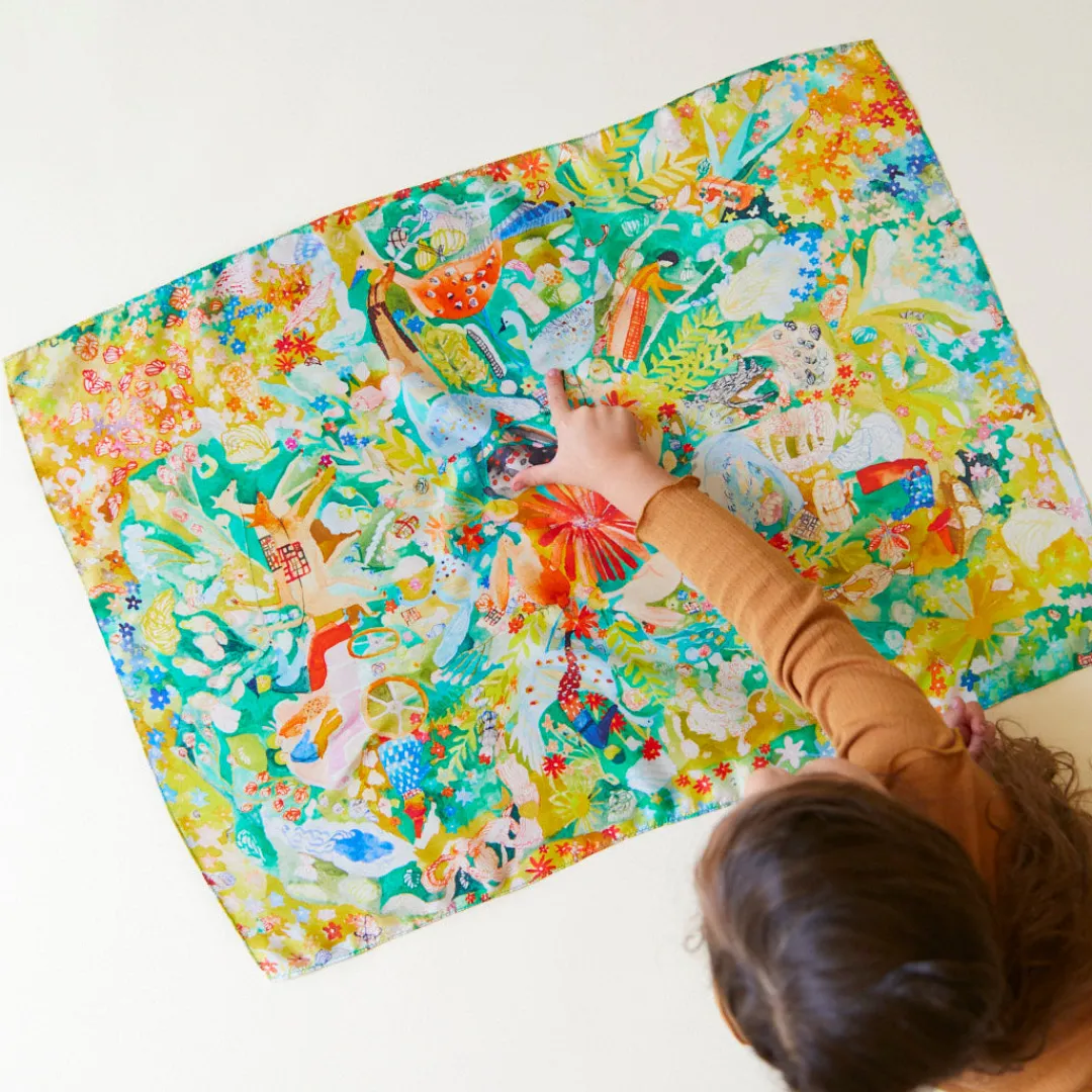 Sarah's Silks Seek & Find Playsilks-Mandala Swells Seek & Find Playsilk