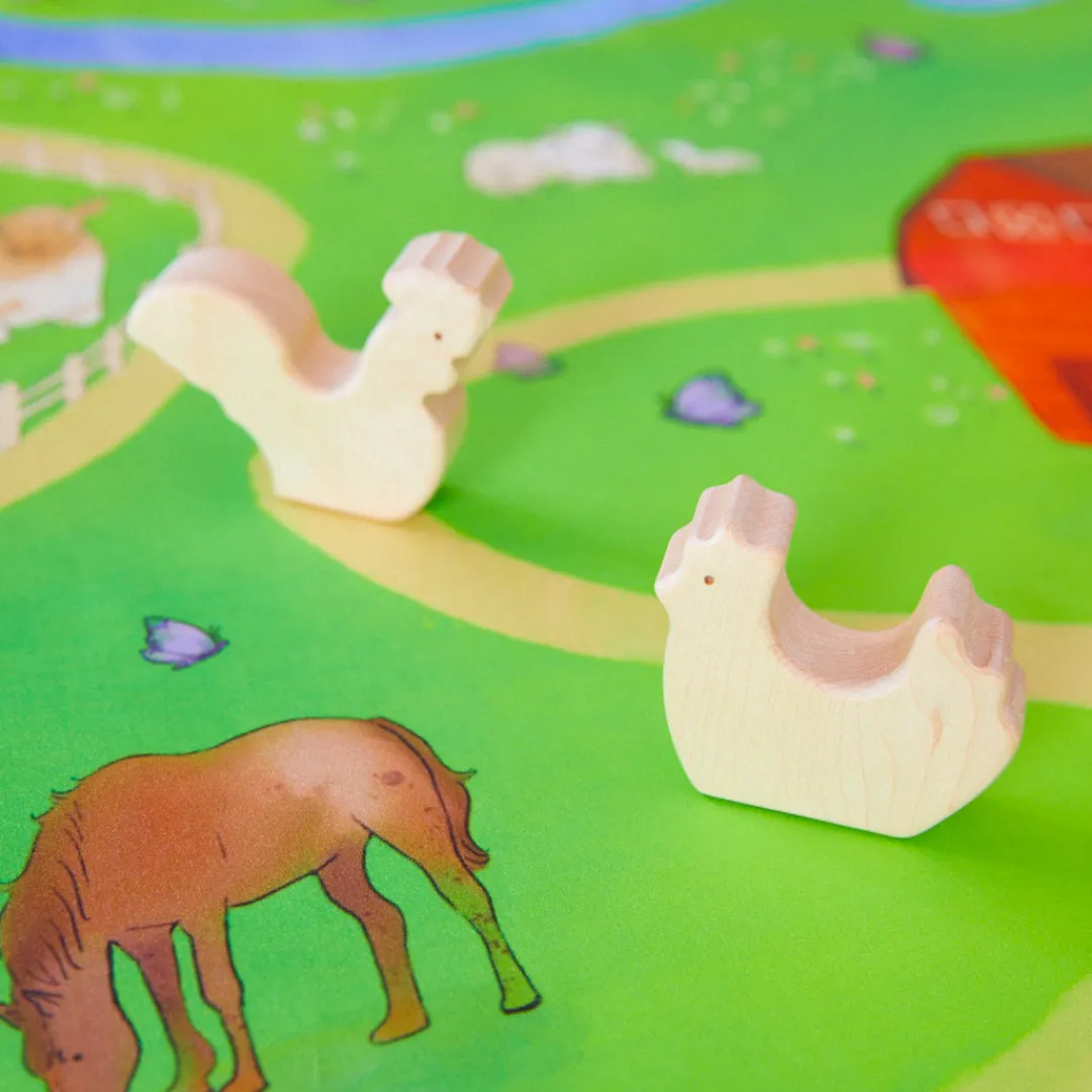 Sarah's Silks Mini Playsilks|Playmaps-On The Farm Playmap