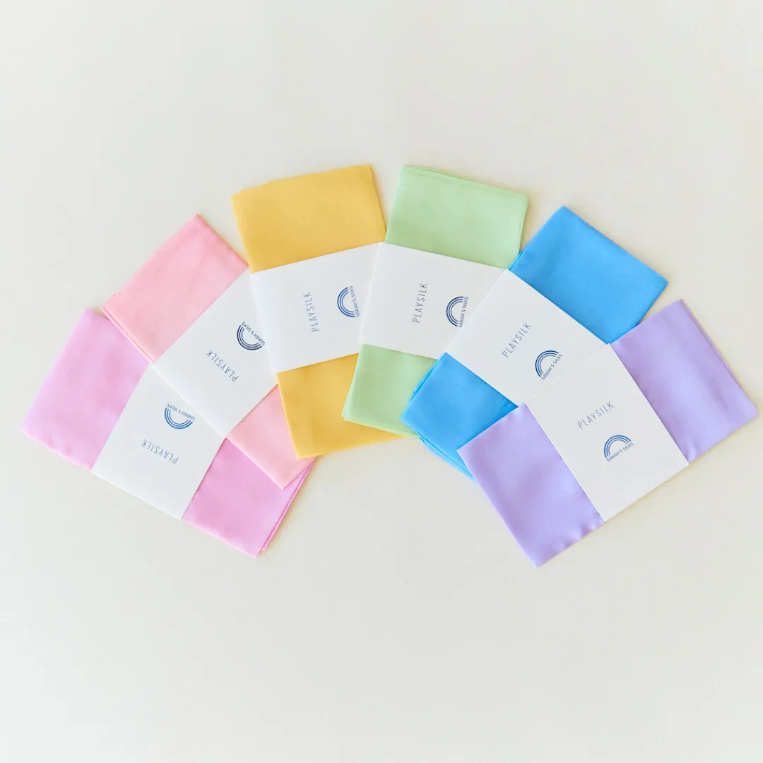 Sarah's Silks Playsilk Sets|Playsilk Displays-Pastel Playsilk Set