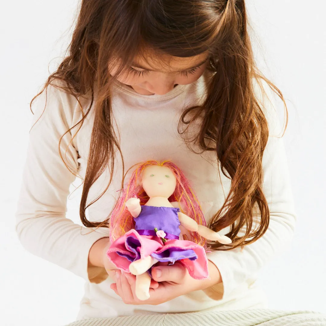 Sarah's Silks Waldorf Dolls-Pink Fairy Doll
