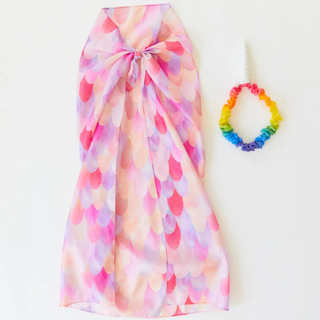 Sarah's Silks Dress-Up Sets|Rainbow Unicorn Party-Pink Unicorn Costume