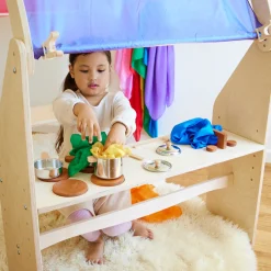 Sarah's Silks Waldorf Playstand-Play Kitchen Shelf