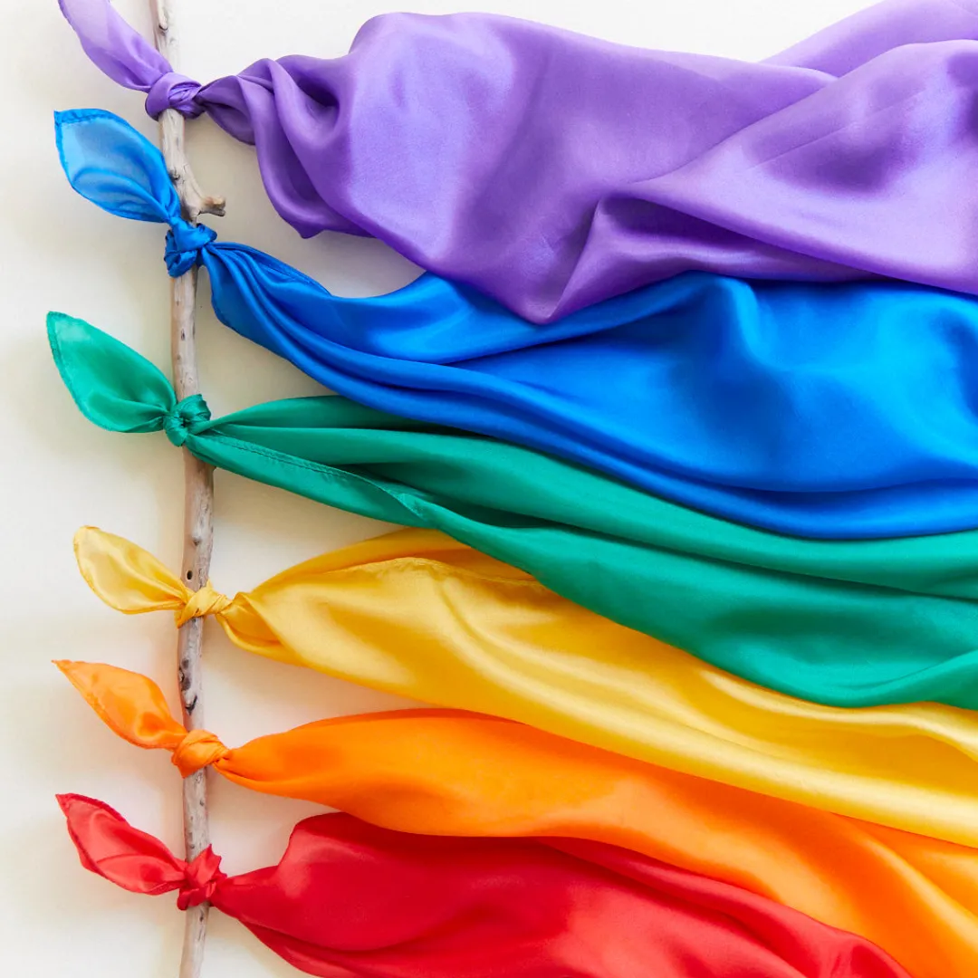 Sarah's Silks Playsilk Sets|Playsilk Displays-Primary Playsilk Set