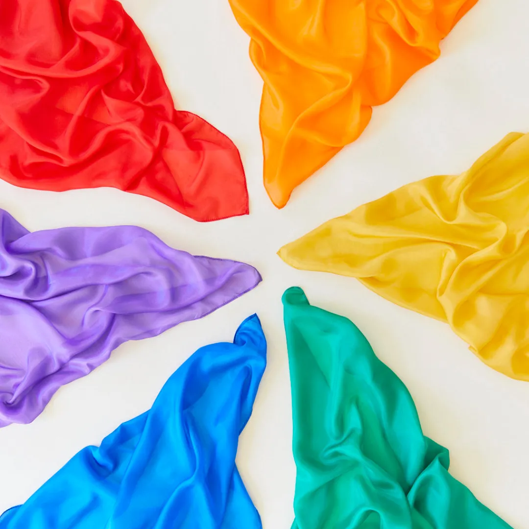 Sarah's Silks Playsilk Sets|Playsilk Displays-Primary Playsilk Set