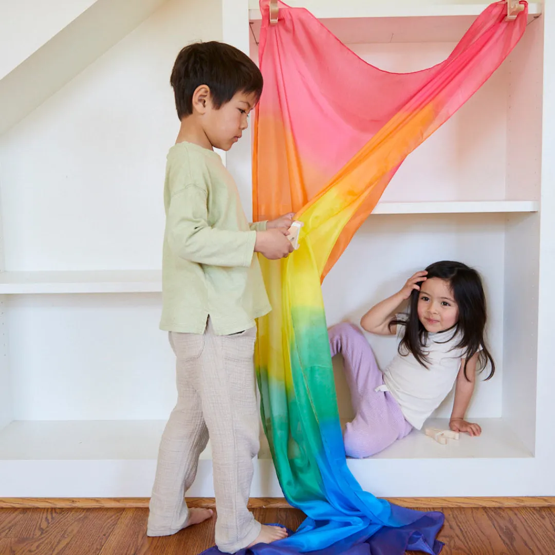 Sarah's Silks Fort Kits|Waldorf Playstand-Rainbow Fort Kit