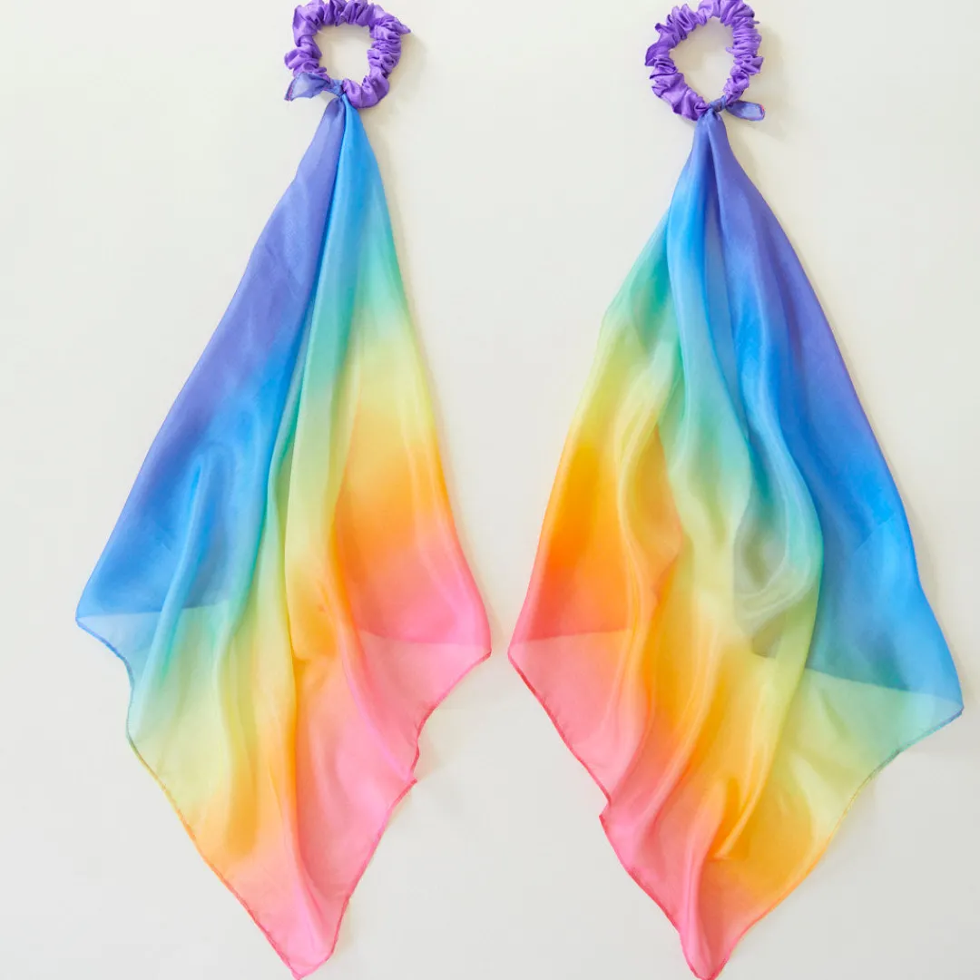 Sarah's Silks Wrist Streamers|Rainbow Party-Rainbow Wrist Streamers
