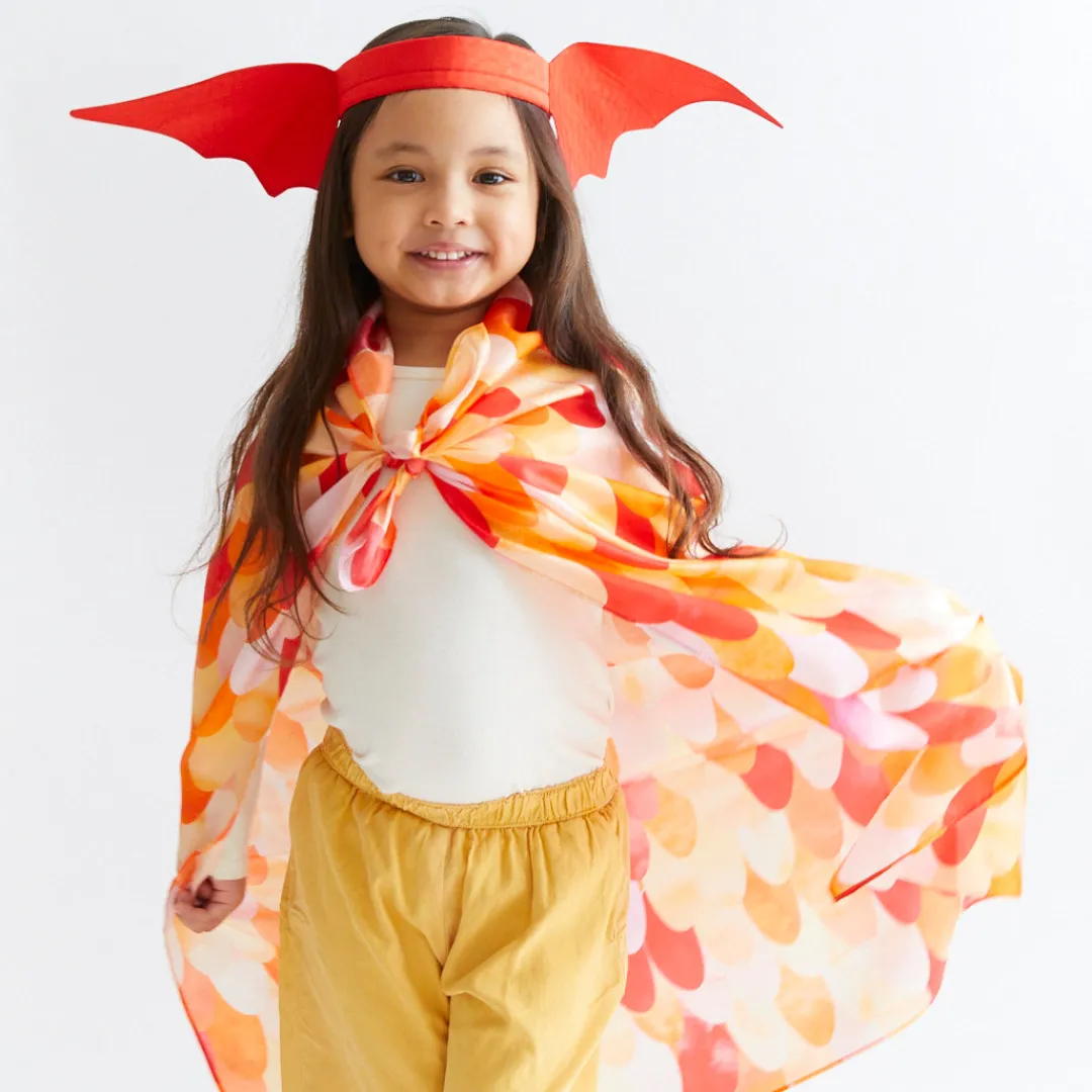 Sarah's Silks Dress-Up Sets-Red Dinosaur Costume