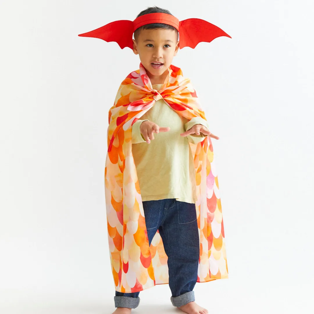 Sarah's Silks Dress-Up Sets-Red Dinosaur Costume