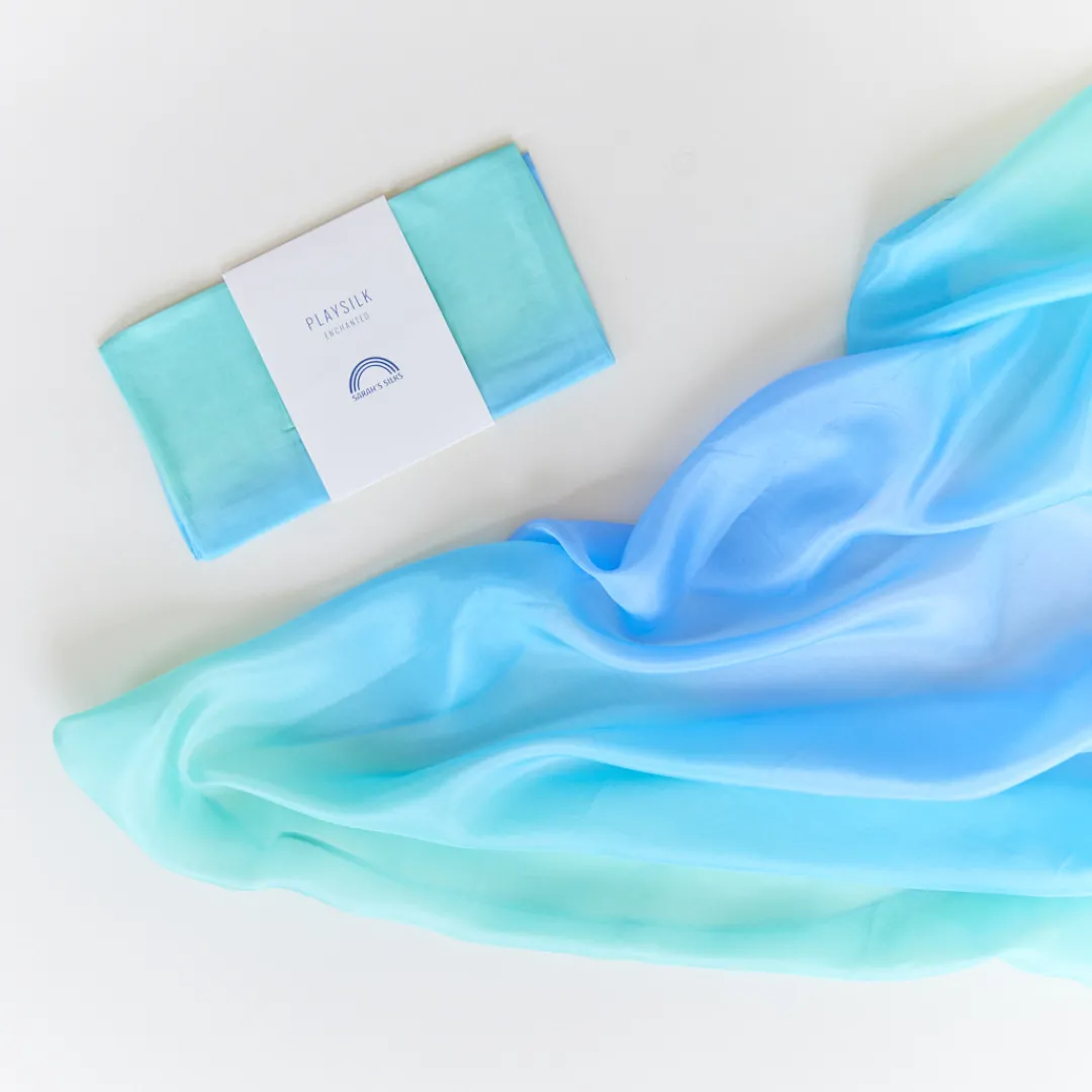 Sarah's Silks Enchanted Playsilks-Sea Playsilk