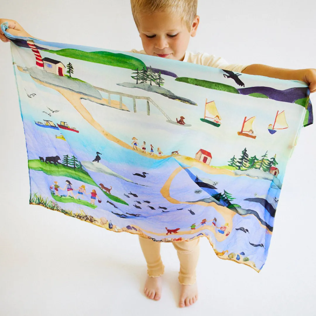 Sarah's Silks Playsilk Sets|Playsilk Displays-Summer In Maine Seek & Find Playsilk