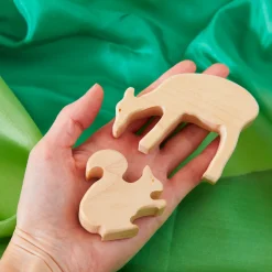 Sarah's Silks Wooden Animals-Wooden Deer