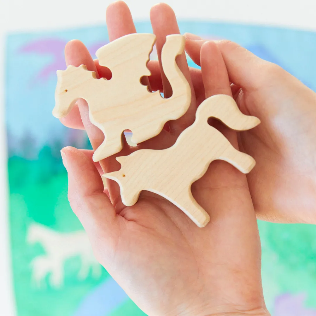 Sarah's Silks Rainbow Unicorn Party-Wooden Dragon