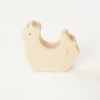 Sarah's Silks Wooden Animals-Wooden Hen