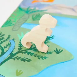Sarah's Silks Wooden Animals-Wooden Tyrannosaurus Rex